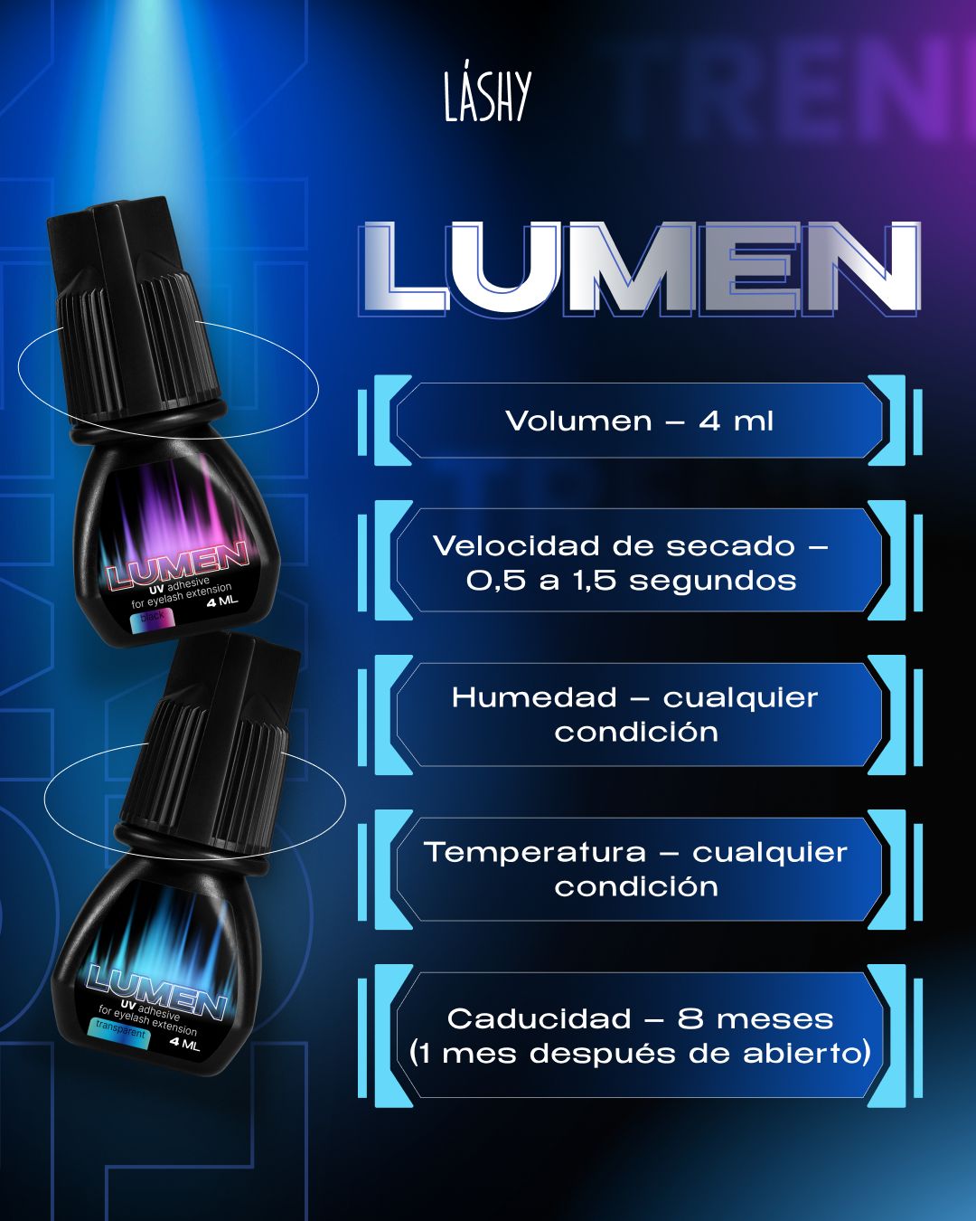 Adhesivo UV LUMEN – Tecnología Avanzada para Extensiones de Pestañas (4 ml)