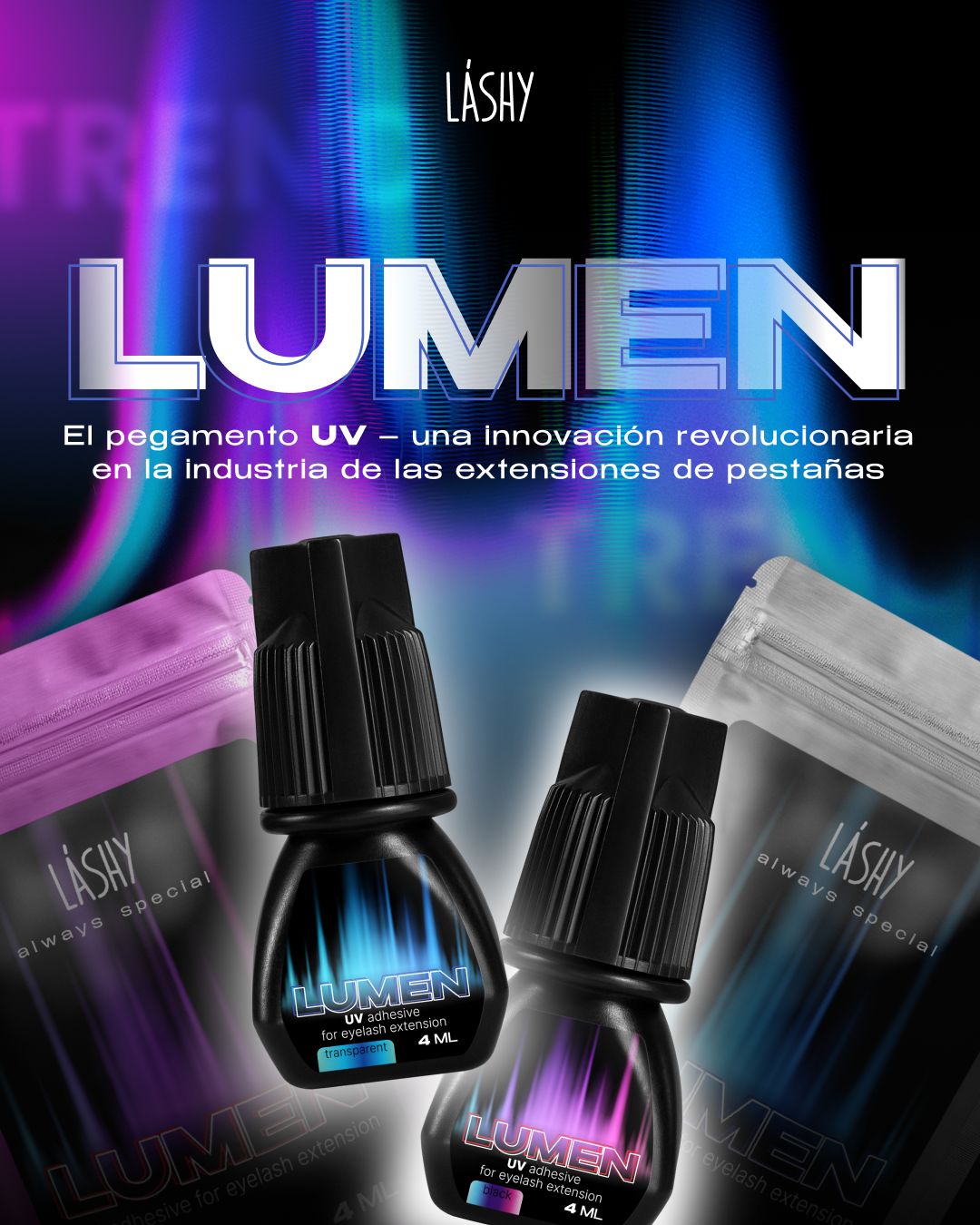Adhesivo UV LUMEN – Tecnología Avanzada para Extensiones de Pestañas (4 ml)
