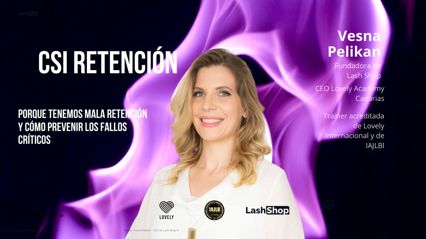 CSI RETENCIÓN DE PESTAÑAS curso grabado