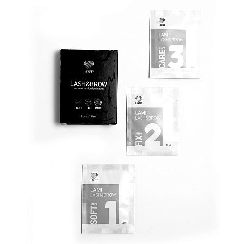 Lovely LASH & BROW – Kit Completo de Laminación Rápida con Proteínas de Seda